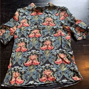 Anthropologie Floral Blouse